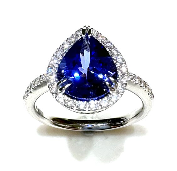 Anello Ticchi Maurizio Donna DEEP BLUE in Oro bianco Tanzanite 1.97 Ct AB01130 - AB01130